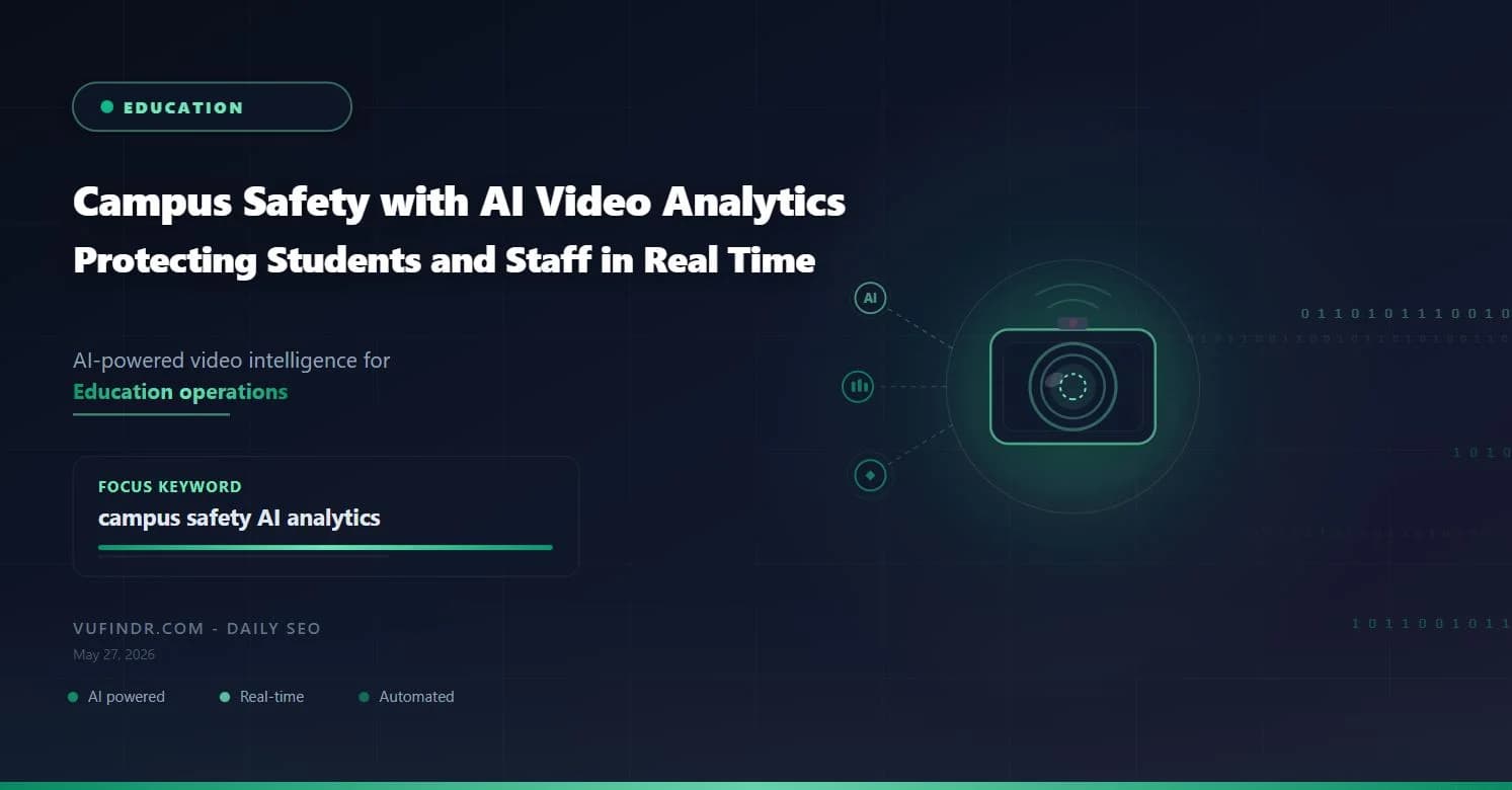 Campus Safety with AI Video Analytics: Protecting Students and Staff in Real Time