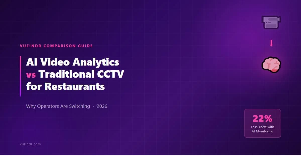 AI Video Analytics vs CCTV for Restaurants: Why Operators Switch